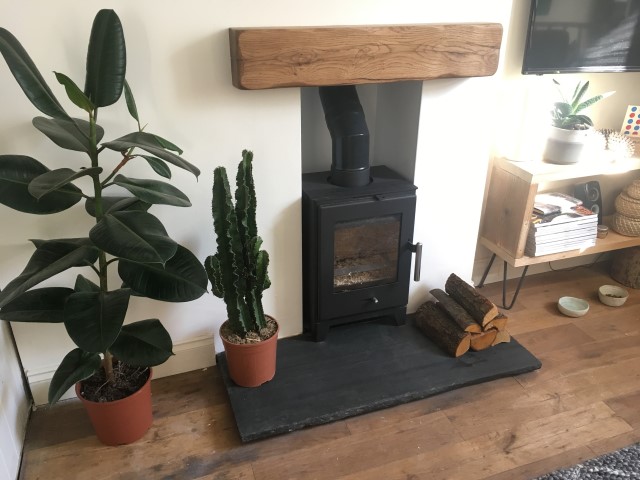 Embers Bristol Wood Burning Stove Installation Solid Oak Beams